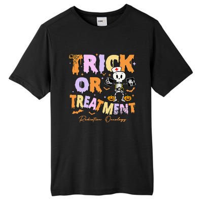 Retro Trick Or Treatment Radiation Oncology Xray Halloween Tall Fusion ChromaSoft Performance T-Shirt