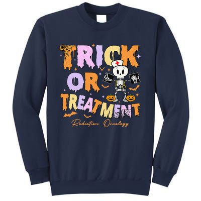 Retro Trick Or Treatment Radiation Oncology Xray Halloween Sweatshirt