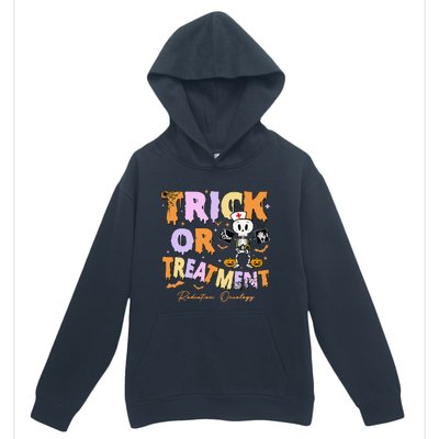 Retro Trick Or Treatment Radiation Oncology Xray Halloween Urban Pullover Hoodie