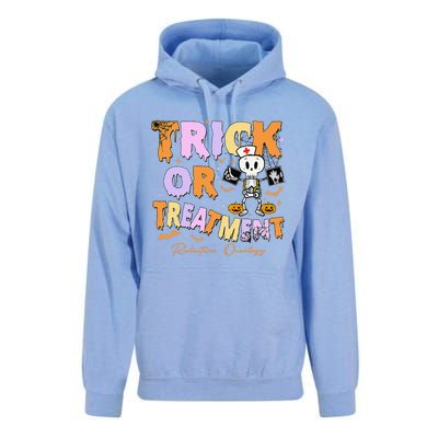 Retro Trick Or Treatment Radiation Oncology Xray Halloween Unisex Surf Hoodie