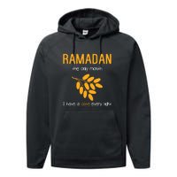 Ramadan The Only Month I Have A Date Every Night Gift For Ramadan Mubarak Performance Fleece Hoodie