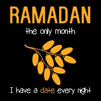 Ramadan The Only Month I Have A Date Every Night Gift For Ramadan Mubarak Button