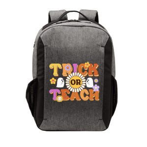 Retro Trick Or Teach Ghost Teacher Halloween Wo Vector Backpack