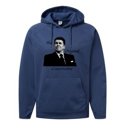 Reagan: The Original Conservative Performance Fleece Hoodie