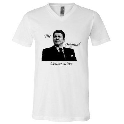 Reagan: The Original Conservative V-Neck T-Shirt