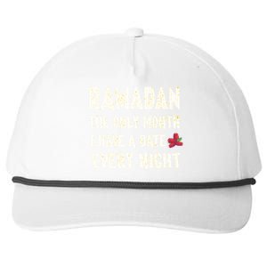 Ramadan The Only Month I Have A Date Every Night Funny Quote Cute Gift Snapback Five-Panel Rope Hat