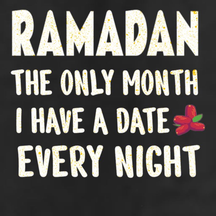 Ramadan The Only Month I Have A Date Every Night Funny Quote Cute Gift Golf Towel