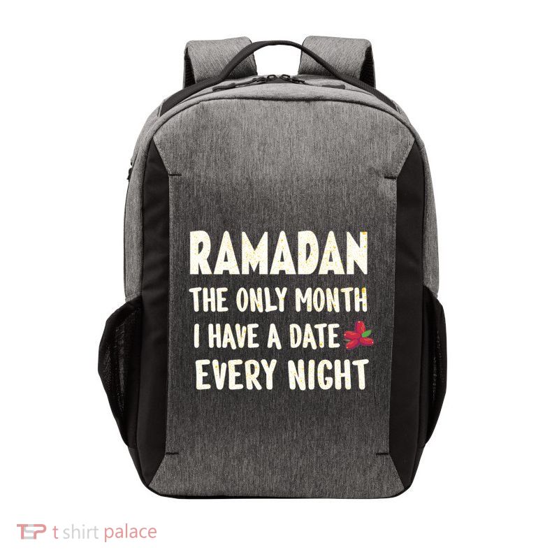 Ramadan The Only Month I Have A Date Every Night Funny Quote Cute Gift Vector Backpack