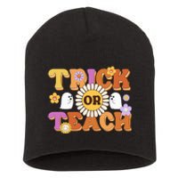 Retro Trick Or Teach Ghost Teacher Halloween Costume Short Acrylic Beanie