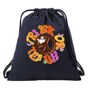 Retro Trick Or Teach Ghost Teacher Halloween Costume Wo Drawstring Bag