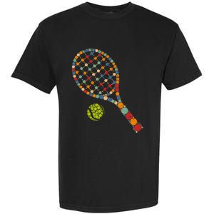 Retro Tennis Player & Ball With Polka Dots Happy Dot Day Garment-Dyed Heavyweight T-Shirt