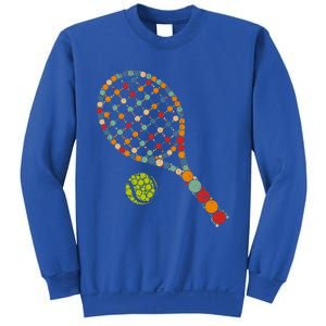 Retro Tennis Player & Ball With Polka Dots Happy Dot Day Sweatshirt