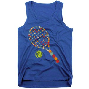 Retro Tennis Player & Ball With Polka Dots Happy Dot Day Tank Top