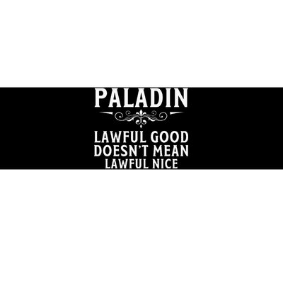 Roleplaying Tabletop Paladin Bumper Sticker