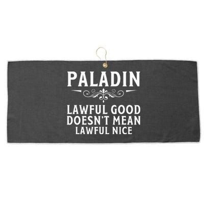 Roleplaying Tabletop Paladin Large Microfiber Waffle Golf Towel