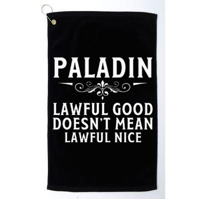 Roleplaying Tabletop Paladin Platinum Collection Golf Towel