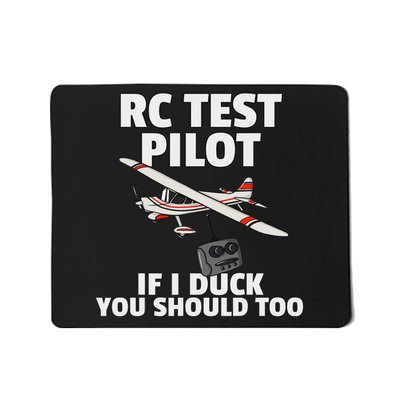 Rc Test Pilot Gift For Rc Plane Model Airplane Lover Mousepad