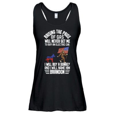 Raising The Price Of Gas Will Never Get Me To Buy An Electric Car Ladies Essential Flowy Tank
