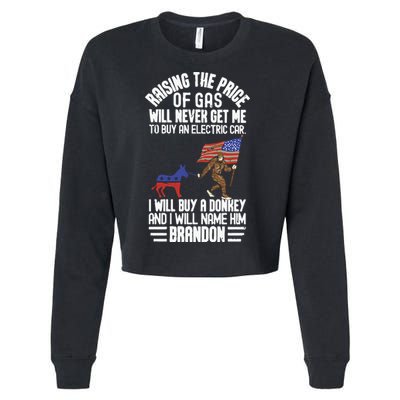 Raising The Price Of Gas Will Never Get Me To Buy An Electric Car Cropped Pullover Crew