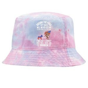 Raising The Price Of Gas Will Never Get Me To Buy An Electric Car Tie-Dyed Bucket Hat