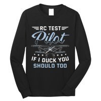 RC Test Pilot Model Airplane Pilot model flight Rc Airplane Long Sleeve Shirt