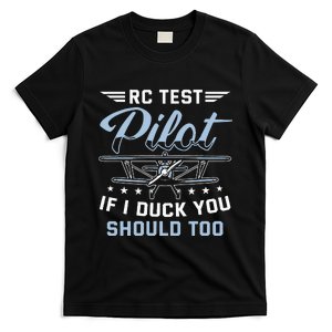 RC Test Pilot Model Airplane Pilot model flight Rc Airplane T-Shirt