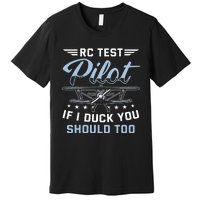 RC Test Pilot Model Airplane Pilot model flight Rc Airplane Premium T-Shirt