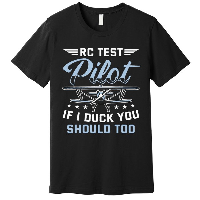 RC Test Pilot Model Airplane Pilot model flight Rc Airplane Premium T-Shirt