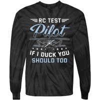 RC Test Pilot Model Airplane Pilot model flight Rc Airplane Tie-Dye Long Sleeve Shirt