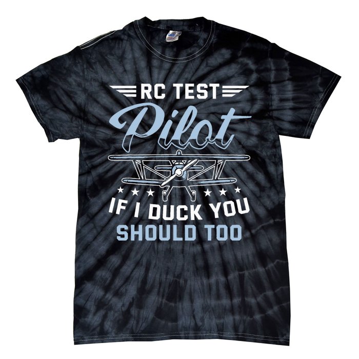 RC Test Pilot Model Airplane Pilot model flight Rc Airplane Tie-Dye T-Shirt