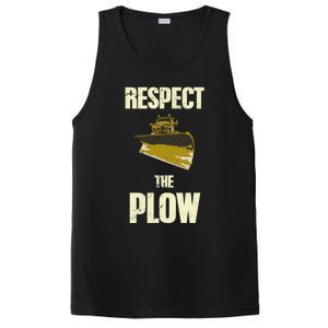 Respect The Plow Funny Snowplow Driver Cool Gift PosiCharge Competitor Tank