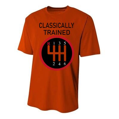 Racing Three Pedals Classically Trained Ual Transmission Gift Performance Sprint T-Shirt