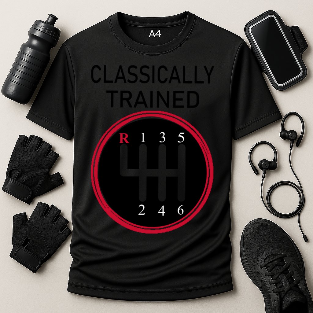 Racing Three Pedals Classically Trained Ual Transmission Gift Performance Shirt