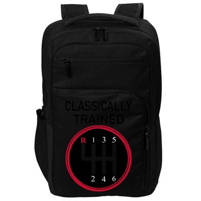 Racing Three Pedals Classically Trained Ual Transmission Gift Impact Tech Backpack
