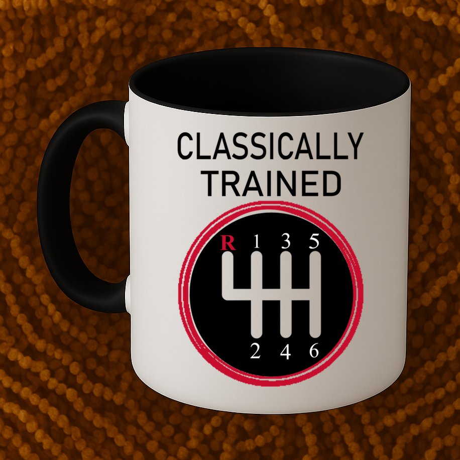 Racing Three Pedals Classically Trained Ual Transmission Gift Mug