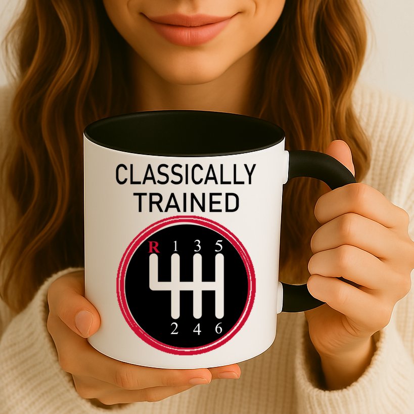 Racing Three Pedals Classically Trained Ual Transmission Gift Mug