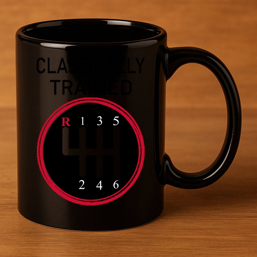 Racing Three Pedals Classically Trained Ual Transmission Gift 11oz C Handle Ceramic Mug