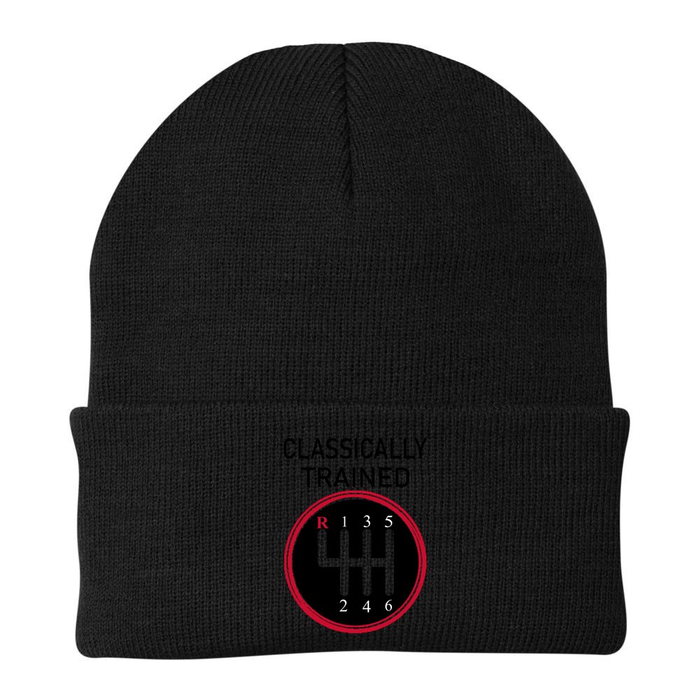 Racing Three Pedals Classically Trained Ual Transmission Gift Beanie