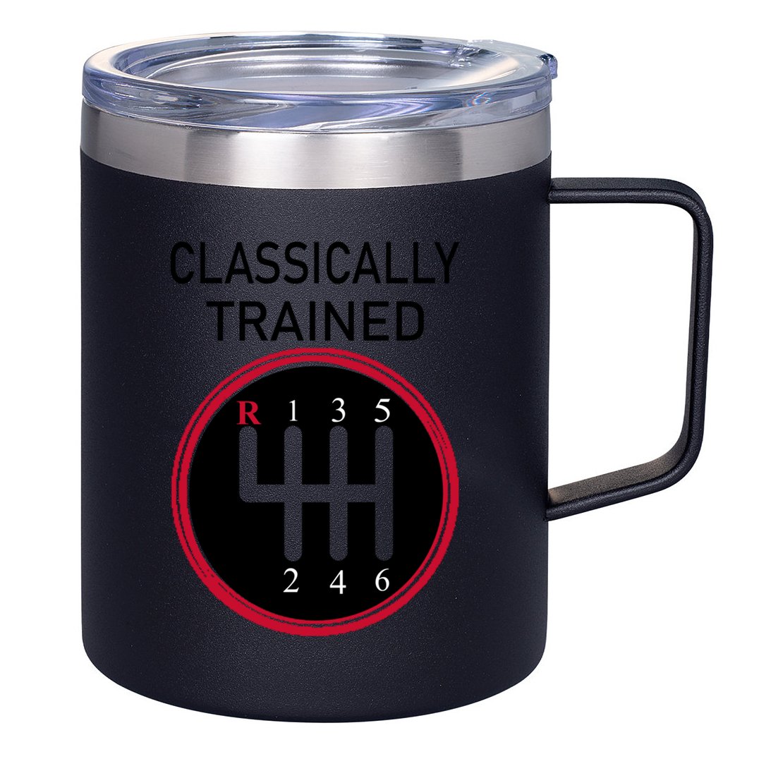 Racing Three Pedals Classically Trained Ual Transmission Gift 12oz Stainless Steel Coffee Mug