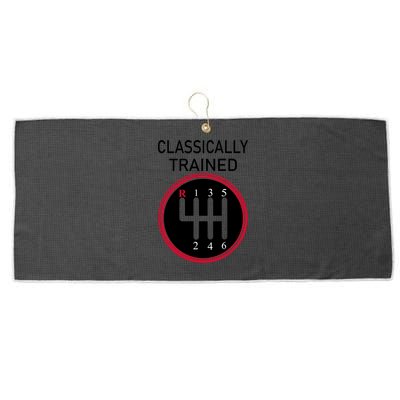 Racing Three Pedals Classically Trained Ual Transmission Gift Large Microfiber Waffle Golf Towel