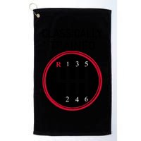 Racing Three Pedals Classically Trained Ual Transmission Gift Golf Towel