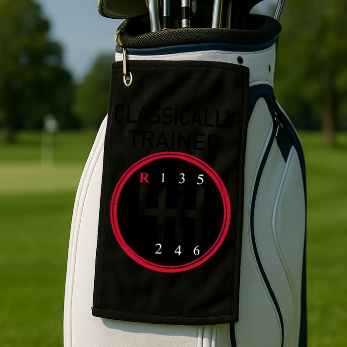 Racing Three Pedals Classically Trained Ual Transmission Gift Golf Towel