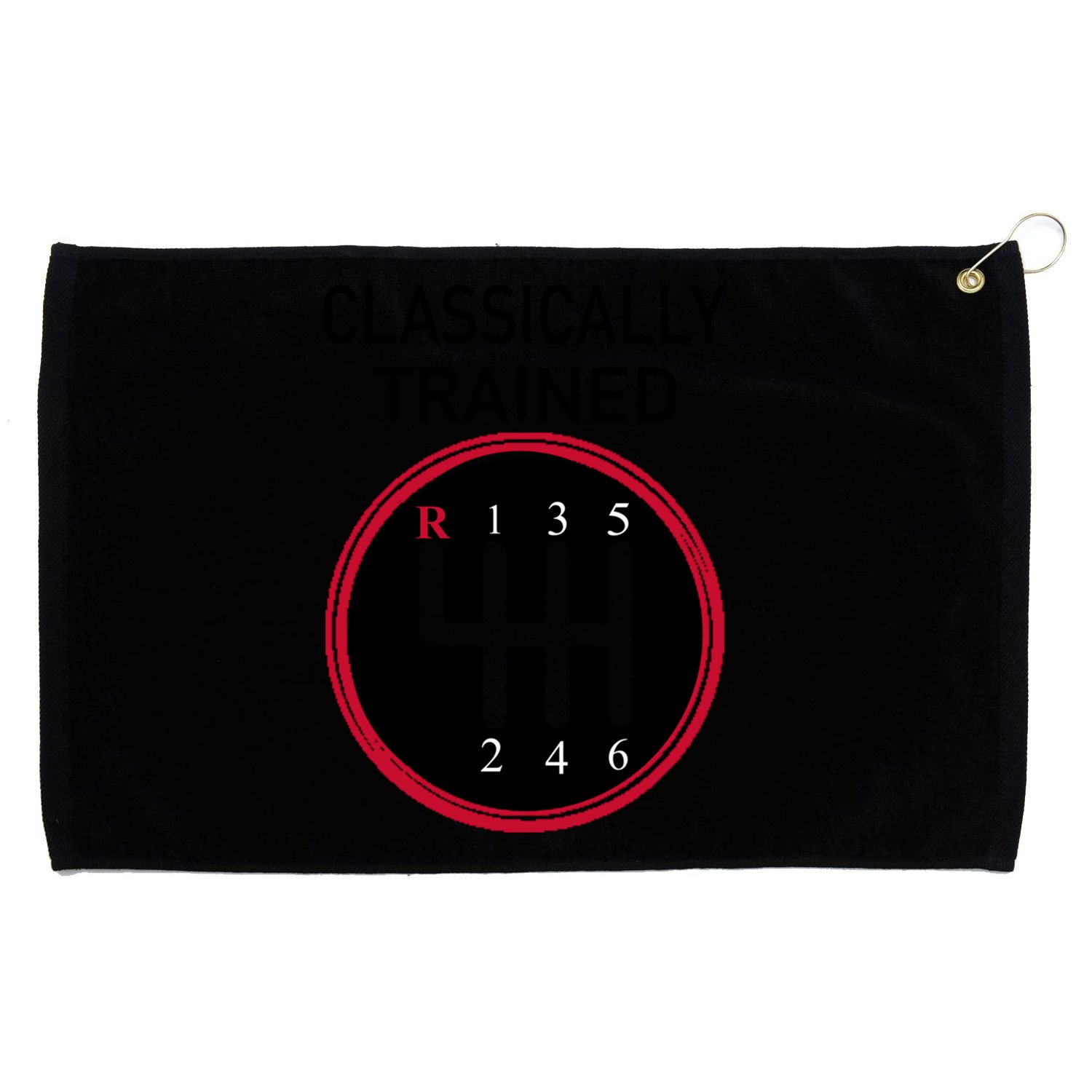 Racing Three Pedals Classically Trained Ual Transmission Gift Grommeted Golf Towel