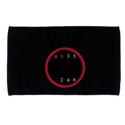 Racing Three Pedals Classically Trained Ual Transmission Gift Microfiber Hand Towel
