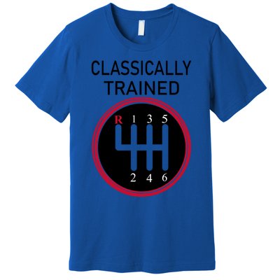 Racing Three Pedals Classically Trained Ual Transmission Gift Premium T-Shirt