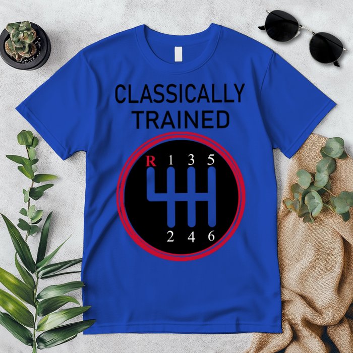 Racing Three Pedals Classically Trained Ual Transmission Gift Premium T-Shirt