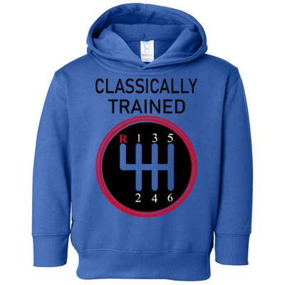 Racing Three Pedals Classically Trained Ual Transmission Gift Toddler Hoodie