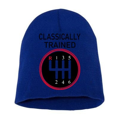 Racing Three Pedals Classically Trained Ual Transmission Gift Short Acrylic Beanie