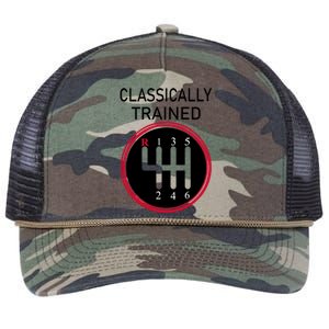 Racing Three Pedals Classically Trained Ual Transmission Gift Retro Rope Trucker Hat Cap