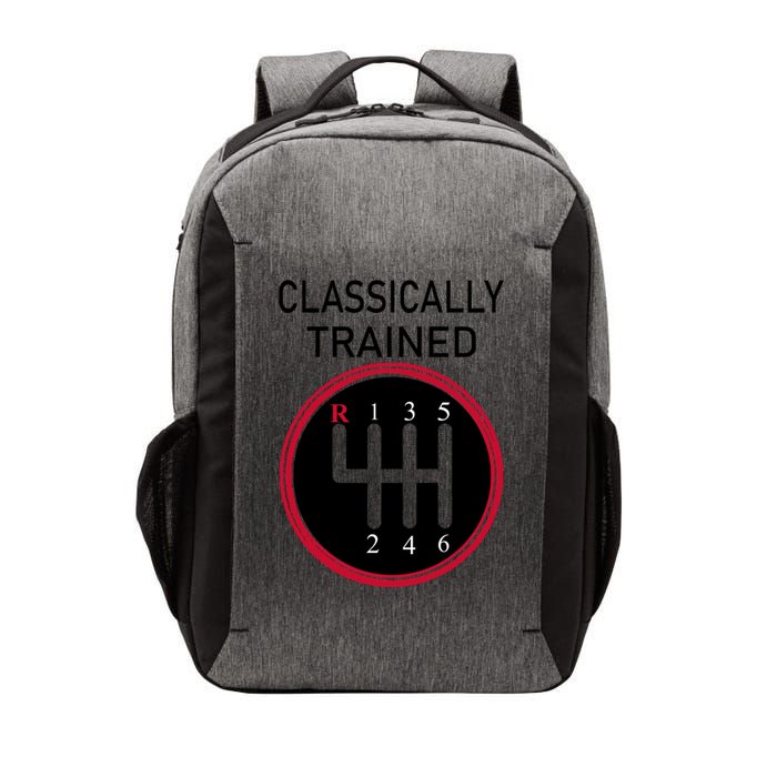 Racing Three Pedals Classically Trained Ual Transmission Gift Vector Backpack